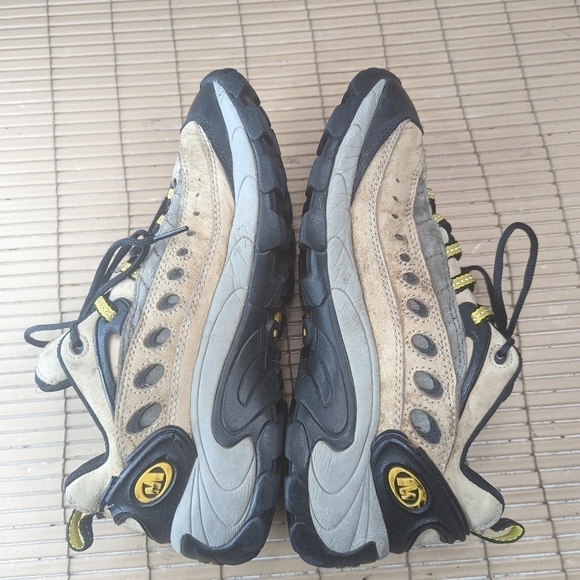 Merrell Men's Brown Pulse Birch/ Yellow Leather Hiking Performance Shoes Size US - Picture 5 of 12